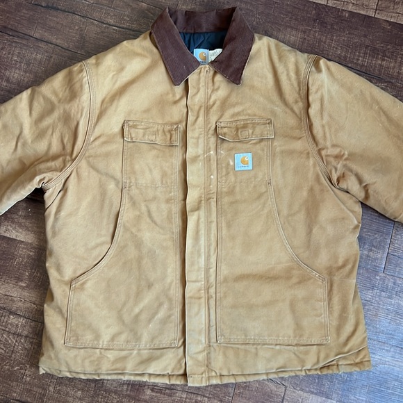 Carhartt loose fit firm duck insulated traditional coat jacket 3 warmest rating - Picture 6 of 13